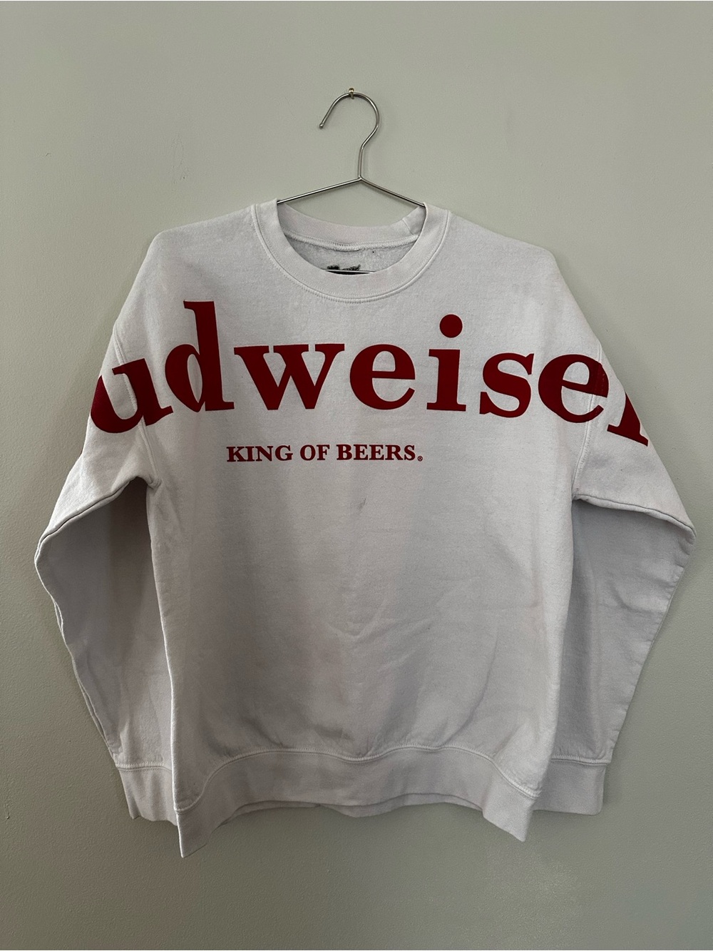Brew City Budweiser King of Beers Arm to Arm Sweatshirt M